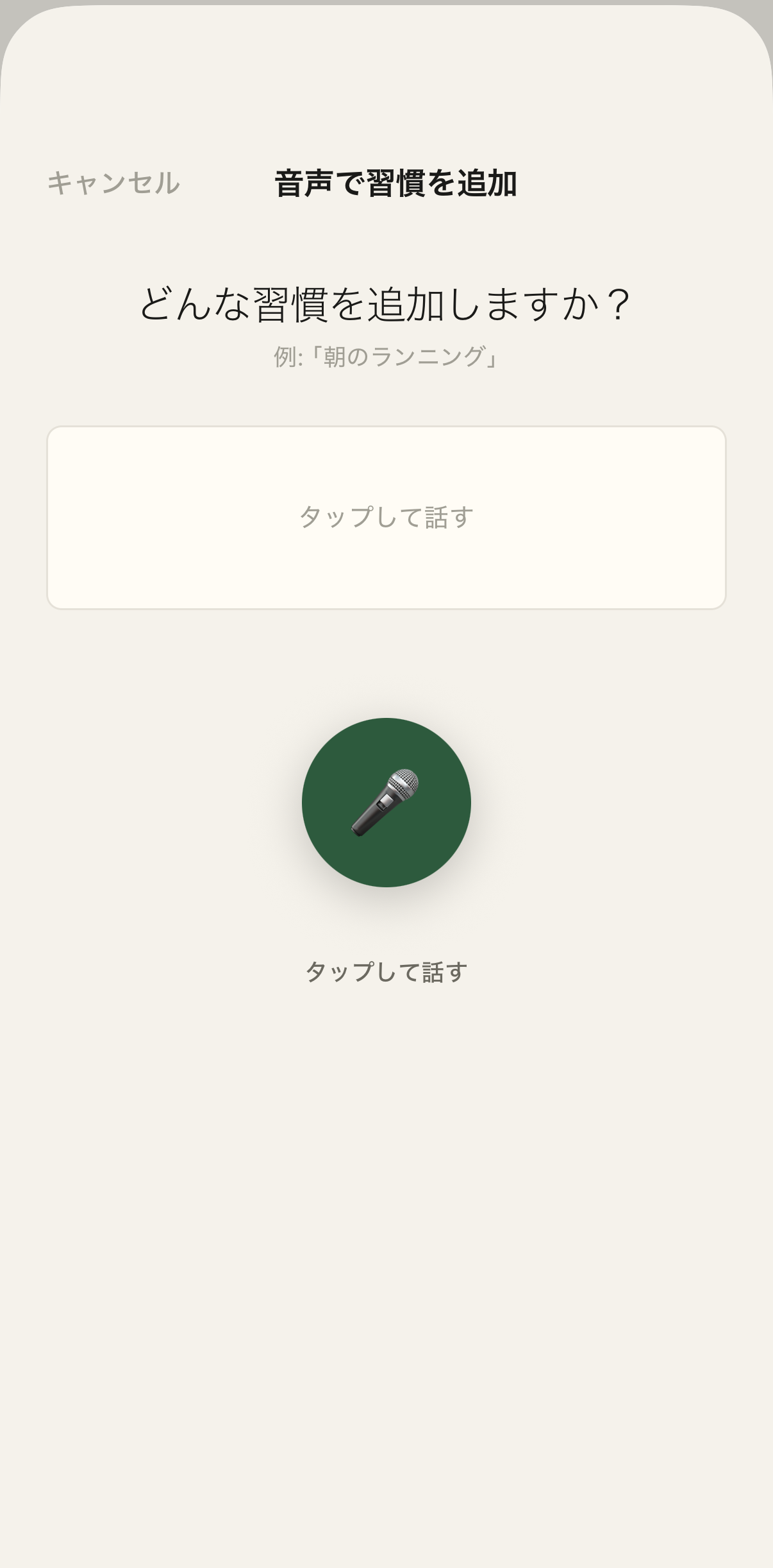 voice input